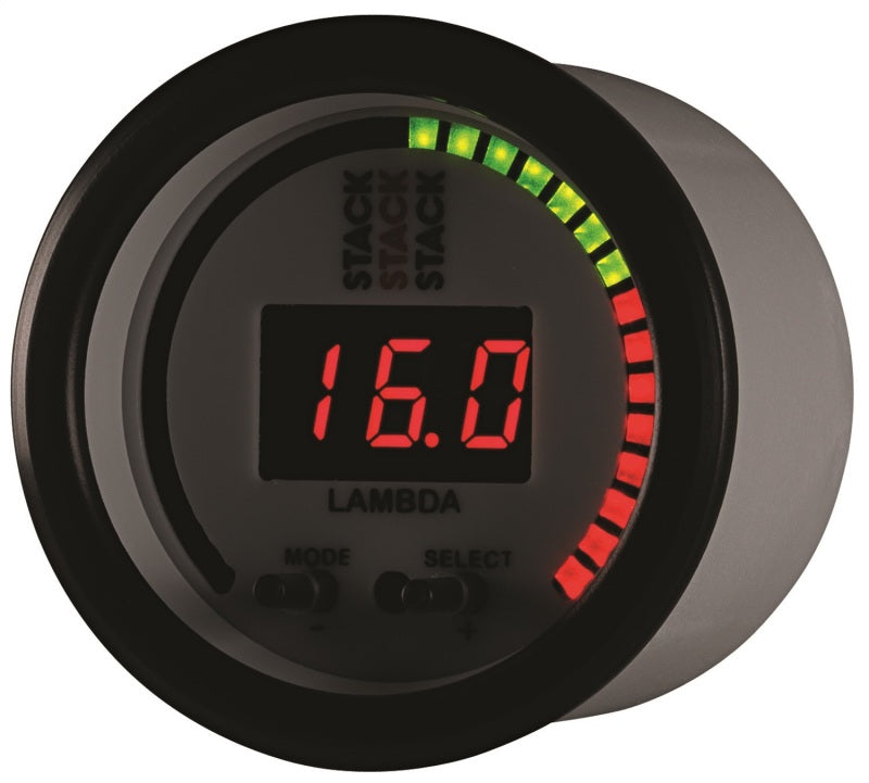 Autometer Stack 52mm Pro-Control Wideband Air/Fuel Ratio (Lambda) Gauge - White ST3404