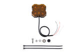 Diode Dynamics Stage Series Single Color LED Rock Light - Amber Hookup (one)