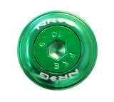 NRG Fender Washer Kit w/Color Matched M6 Bolt Rivets For Plastic (Green) - Set of 10 - FW-150GN