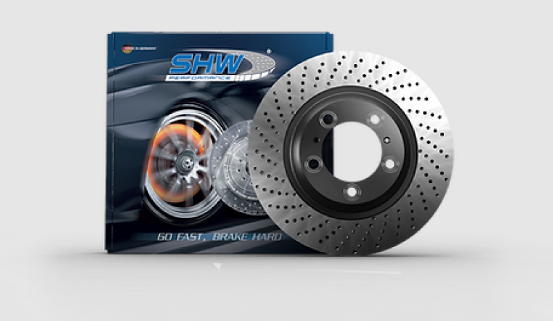 SHW 99-08 Porsche 911 Carrera 3.6L w/o Ceramic Brakes Right Front Cross-Drilled MB Brake Rotor - eliteracefab.com