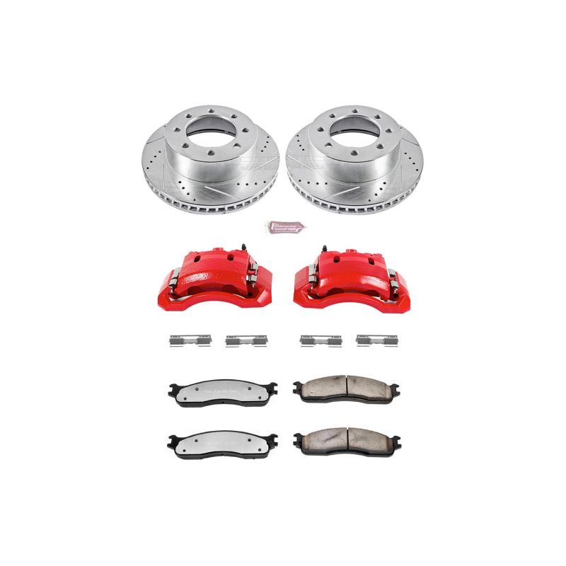 Power Stop 06-08 Dodge Ram 1500 Front Z36 Truck & Tow Brake Kit w/Calipers - eliteracefab.com