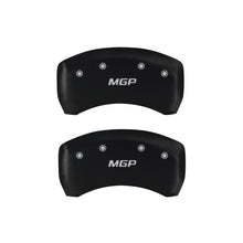 Load image into Gallery viewer, MGP 4 Caliper Covers Engraved Front &amp; Rear MGP Black finish silver ch MGP