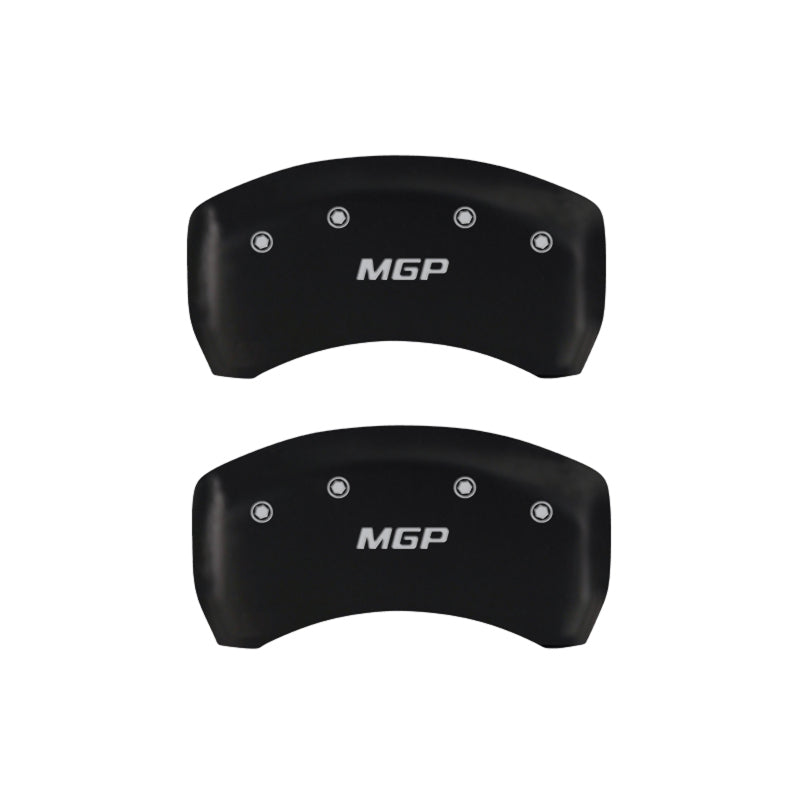 MGP 4 Caliper Covers Engraved Front & Rear MGP Red finish silver ch - eliteracefab.com