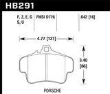 Hawk Performance DTC-60 Rear Brake Pads - HB291G.642