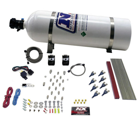 Nitrous Express GM LT1/LS1 Pro Piranha Nozzle Gas Nitrous Kit with15lb Bottle