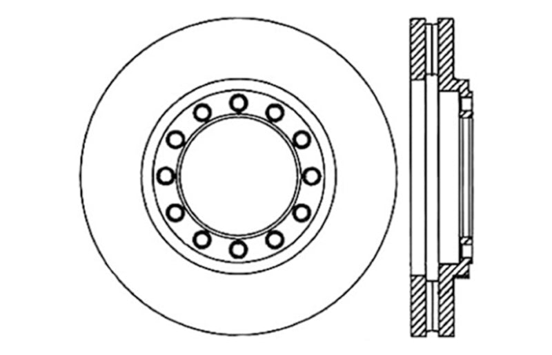 StopTech Slotted & Drilled Sport Brake Rotor Stoptech