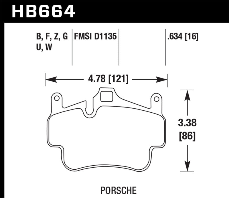 Hawk 05-08 Porsche 911 Carrera Front & Rear / 08 Boxster / 07-08 Cayman Front HPS Street Brake Pads - eliteracefab.com