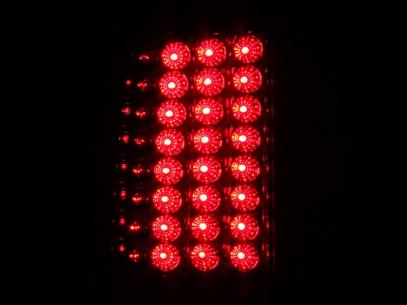 ANZO USA Ford F-250 / F-350 / F-450 / F-550 Super Duty Led Taillights Red/Clear; 2008-2015 - eliteracefab.com