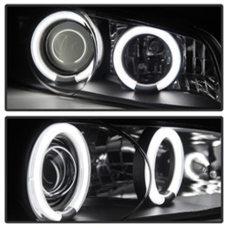 Spyder Pontiac Grand Prix 97-03 Projector Headlights CCFL Halo Blk Low H1 PRO-YD-PGP97-1PC-CCFL-BK - eliteracefab.com