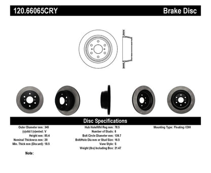 Stoptech 07-19 Cadillac Escalade Front & Rear CRYO-STOP Rotor Stoptech