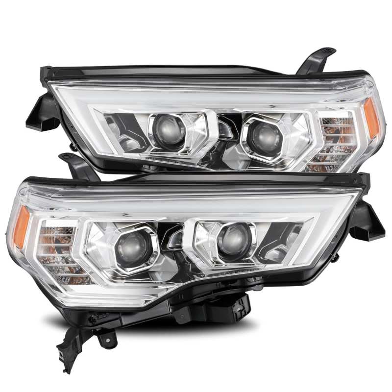 AlphaRex 880731 14-20 Toyota 4Runner PRO-Series Projector Headlights Plank Style Chrm w/Sequential Signal