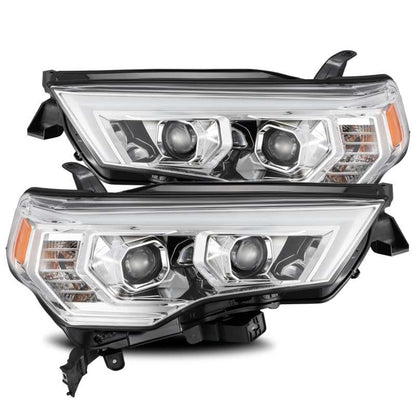 AlphaRex 880731 14-20 Toyota 4Runner PRO-Series Projector Headlights Plank Style Chrm w/Sequential Signal