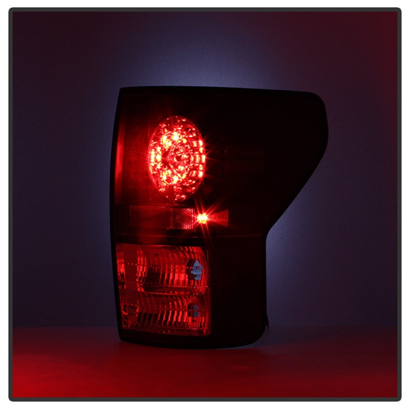 Spyder Toyota Tundra 07-13 LED Tail lights Black ALT-YD-TTU07-LED-BK - eliteracefab.com