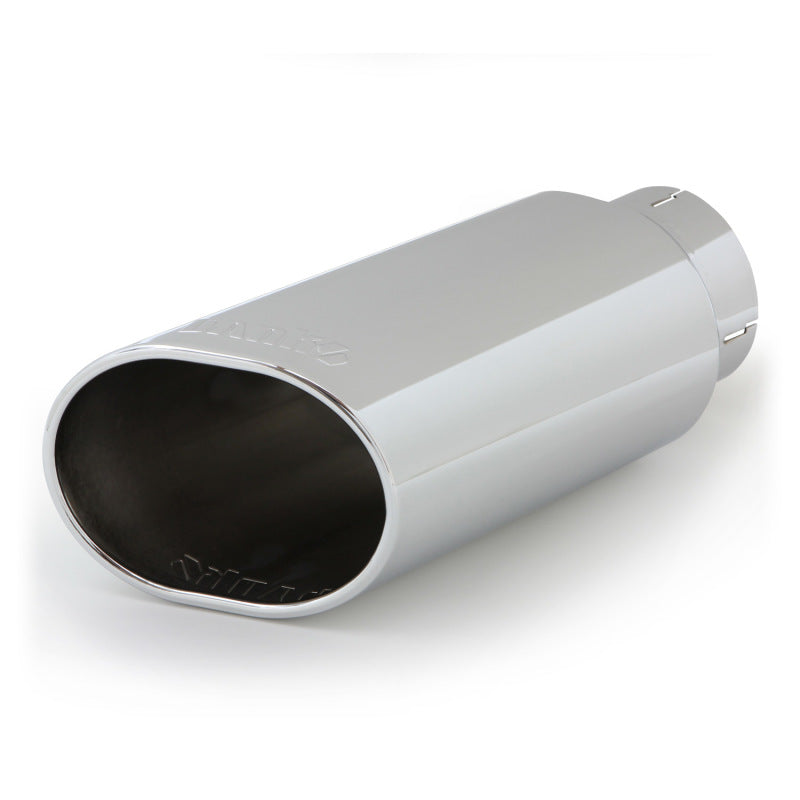 Banks Power Tailpipe Tip Kit - SS Obround Slash Cut - Chrome - 4in Tube - 5in X 6in X 14in Banks Power