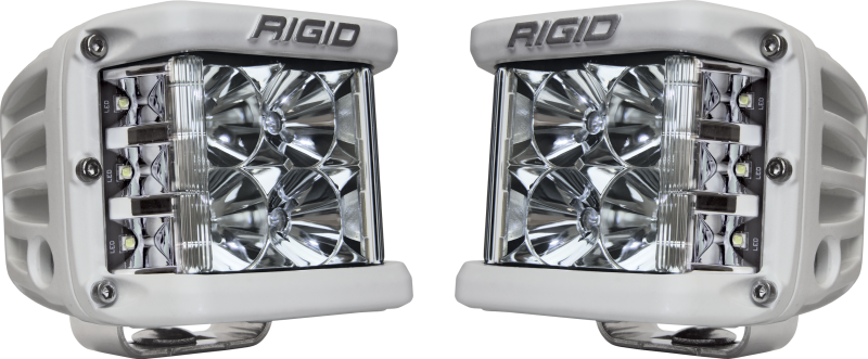 Rigid Industries D-SS - Flood - Set of 2 - White Housing - eliteracefab.com