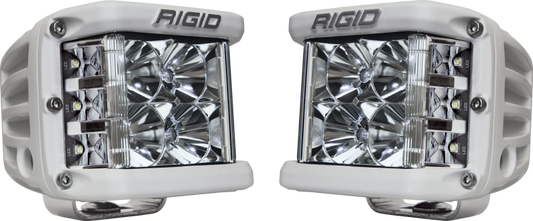 Rigid Industries D-SS - Flood - Set of 2 - White Housing - eliteracefab.com
