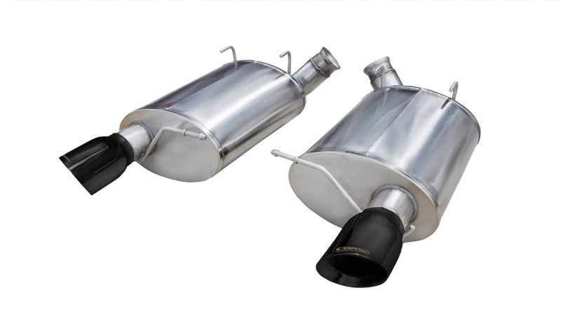 Corsa 11-12 Ford Mustang Shelby GT500 5.4L V8 Black Sport Axle-Back Exhaust CORSA Performance