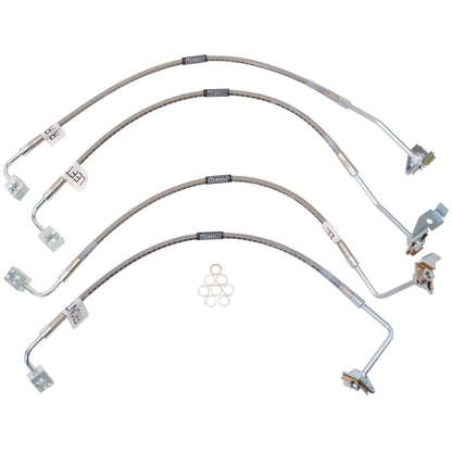 Russell Performance 07-08 Jeep Wrangler JK with 4in Lift Brake Line Kit Russell