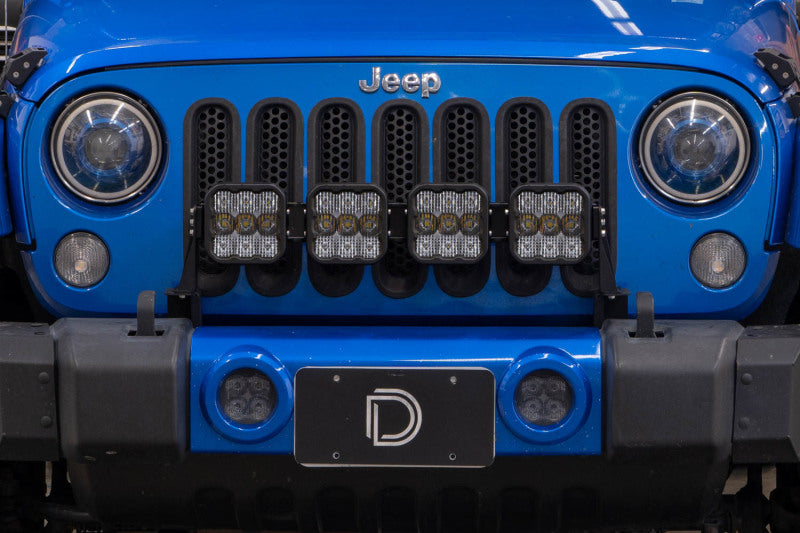 Diode Dynamics SS5 Grille CrossLink Lightbar Kit for 2007-2018 Jeep Wrangler JK - DD7230