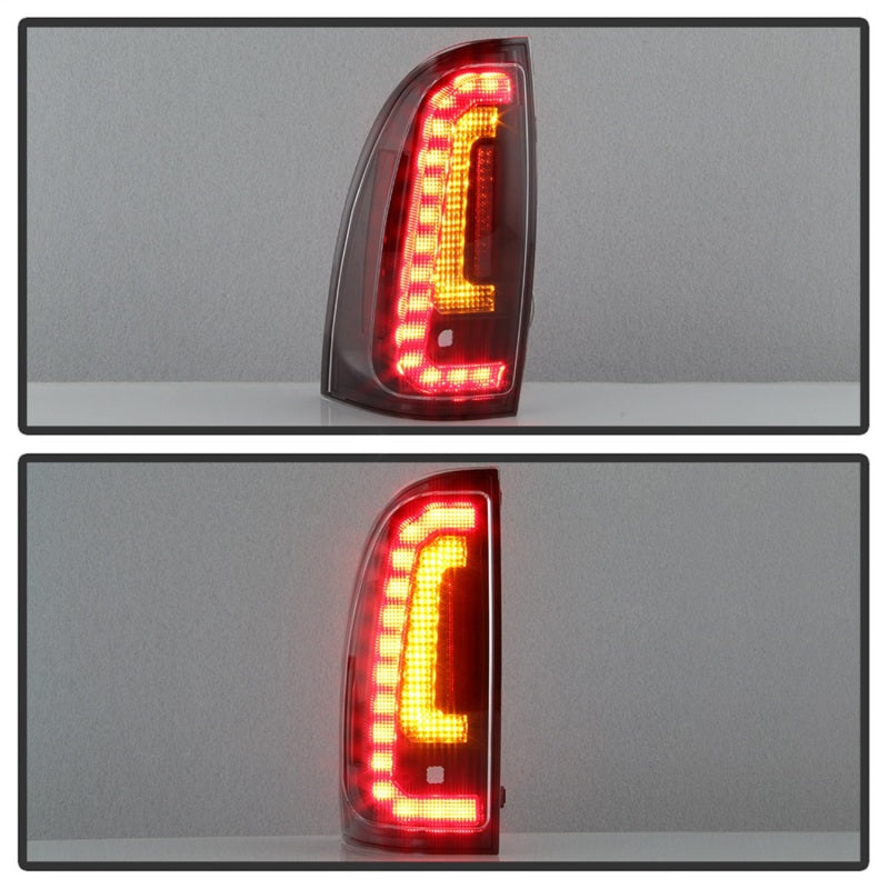 Spyder 05-15 Toyota Tacoma LED Tail Lights (Not Compatible w/OEM LEDS) - Black ALT-YD-TT05V2-LB-BK - eliteracefab.com