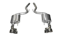 Load image into Gallery viewer, Corsa 15-16 Ford Mustang GT 5.0 3in Axle Back Exhaust Polish Quad Tips (Sport) - eliteracefab.com