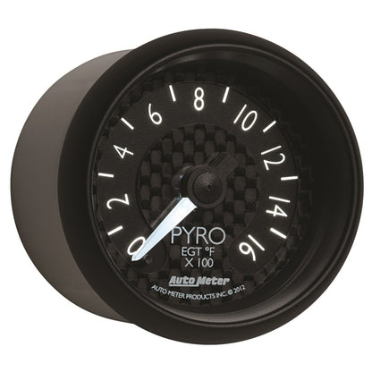 Autometer GT Series 52mm Full Sweep Electronic 0-1600 Deg F EGT/Pyrometer Gauge 8044