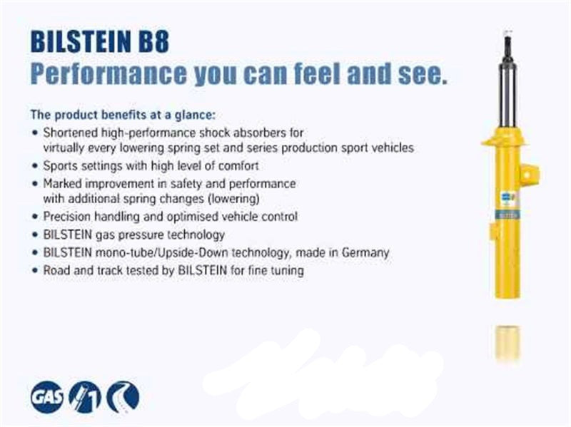 Bilstein B8 2015-2017 Subaru WRX - STI Front Left Monotube Strut Assembly - eliteracefab.com