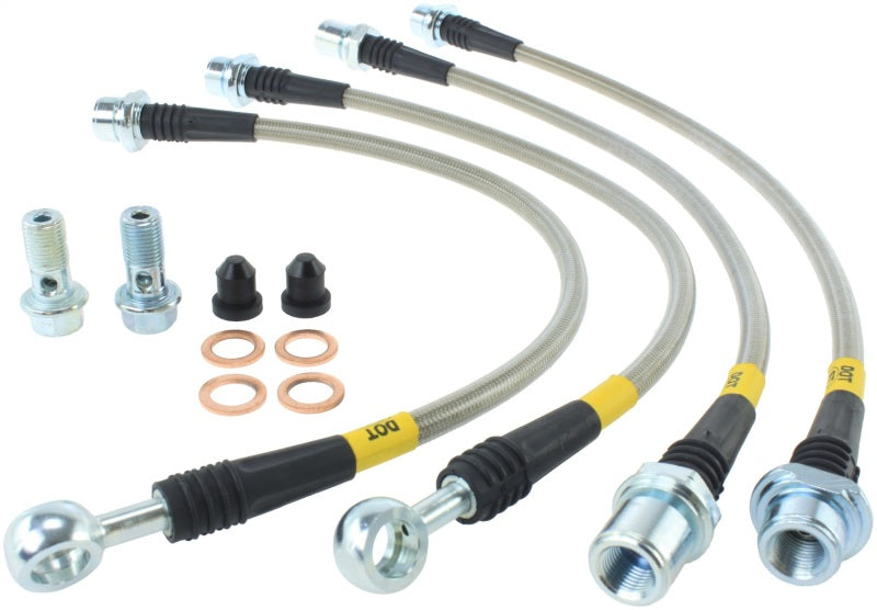 StopTech Toyota 08-10 Land Cruiser/07-11 Tundra Rear Stainless Steel Brake Line Kit - eliteracefab.com