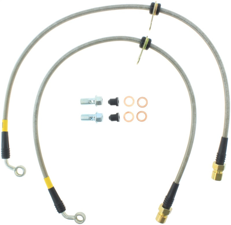 StopTech 10+ Camaro LS/LT V6 Stainless Steel Rear Brake Lines - eliteracefab.com