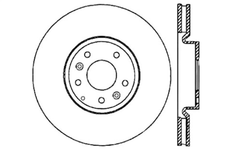 StopTech 04-09 Mazda RX-8 Slotted & Drilled Right Front Rotor - eliteracefab.com