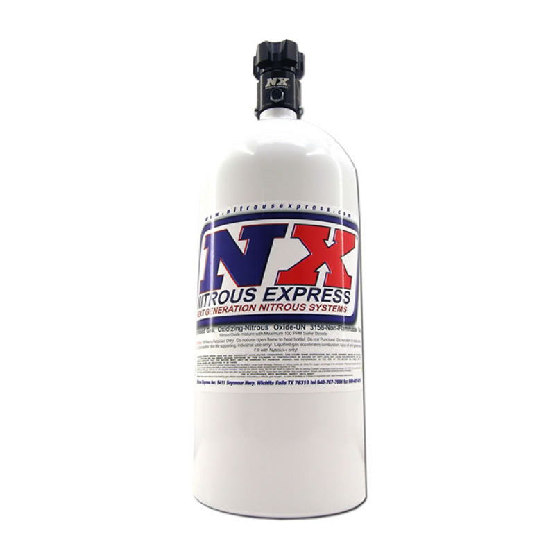 Nitrous Express 10lb Bottle w/Lightning 500 Valve (6.89 Dia x 20.19 Tall) - eliteracefab.com
