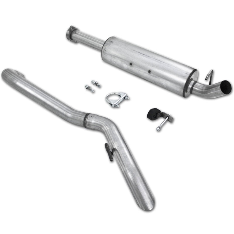 MBRP 04-06 Jeep Wrangler (TJ) Unlimited 4 0L I-6 Cat Back Single Aluminized Exhaust - eliteracefab.com