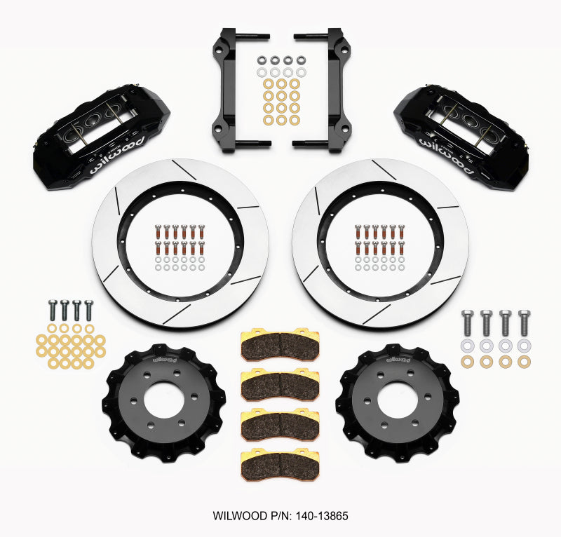 Wilwood TX6R Front Kit 15.50in Black 2010-Up Ford F150 (6 lug) - eliteracefab.com