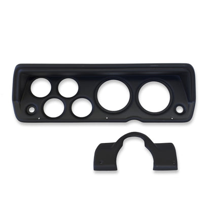 Autometer Designer Black 70-76 Duster/Demon/Dart Dash Kit 6pc Tach / MPH / Fuel / Oil / WTMP / Volt 7031-DB