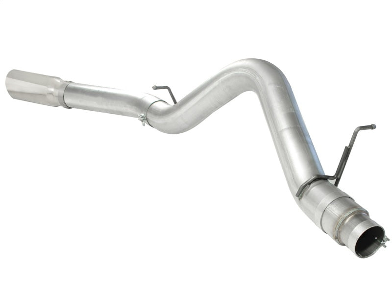 aFe Atlas Exhaust 5in DPF-Back Al Steel 11-13 GM Diesel Trucks V8-6.6L (td) LML (Pol Tip) aFe