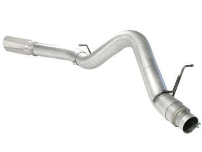 aFe Atlas Exhaust 5in DPF-Back Al Steel 11-13 GM Diesel Trucks V8-6.6L (td) LML (Pol Tip) aFe
