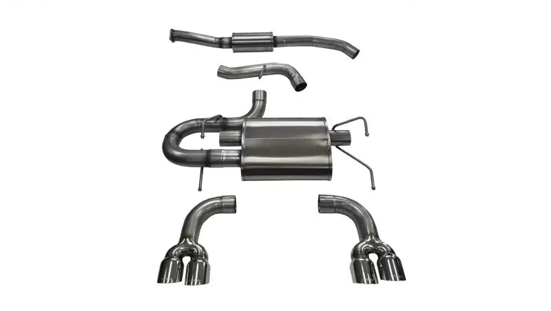 Corsa 08-13 Subaru Impreza Hatchback STI 2.5L Turbo Manual Polished Sport Cat-Back Exhaust - eliteracefab.com