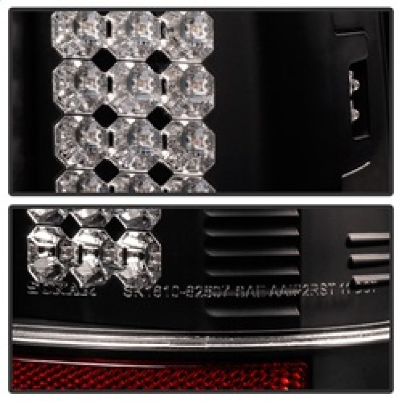 Spyder Ford Super Duty 08-15 LED Tail Lights Black ALT-YD-FS07-LED-BK - eliteracefab.com