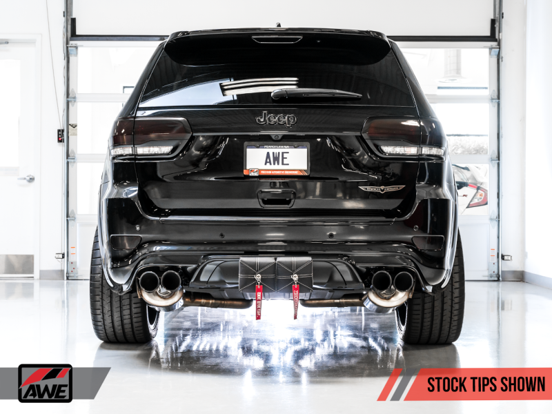 AWE Tuning 2020 Jeep Grand Cherokee SRT/Trackhawk Touring Edition Exhaust - Use w/Stock Tips - eliteracefab.com