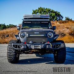 Westin 2018-2021 Jeep JL Wrangler (2dr/4dr) WJ2 Winch Tray - Black - eliteracefab.com