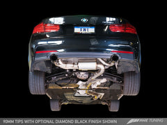 AWE Tuning BMW F3X 335i/435i Touring Edition Axle-Back Exhaust - Diamond Black Tips (102mm) - eliteracefab.com