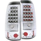 ANZO USA Chevrolet Silverado Non-Dually Led Taillights Chrome; 2003-2006