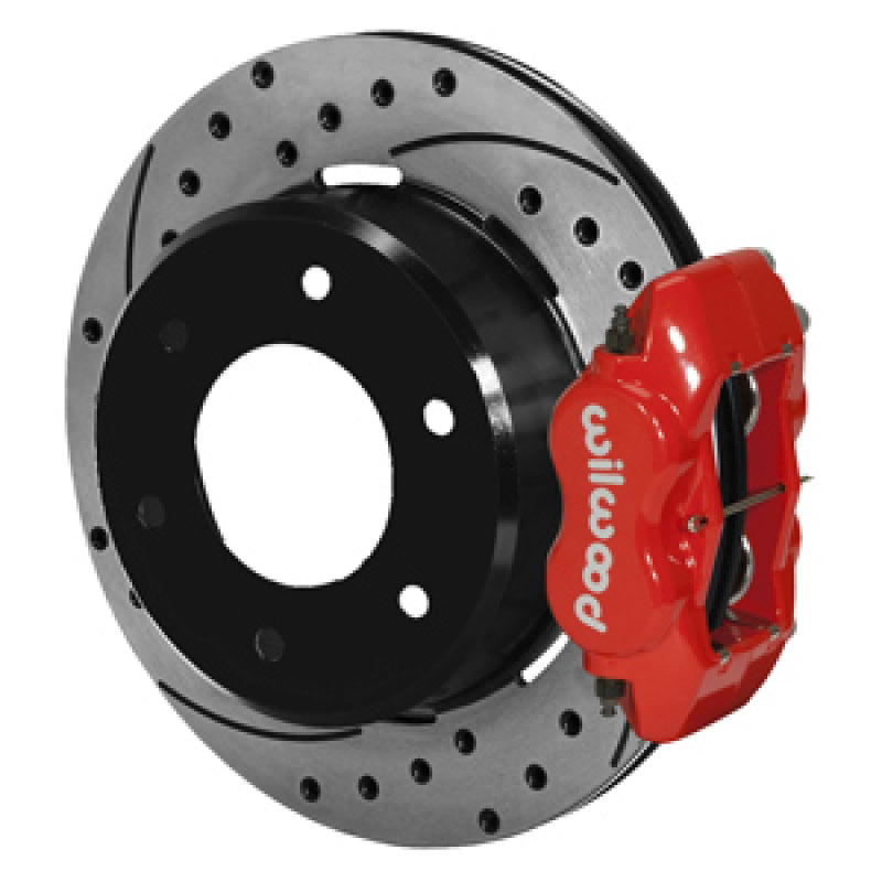 Wilwood 63-87 C10/C15 Dynalite FDLI Red Calipers 12.19 x .81in D/S Rotors 6-Lug Rear Disc Brake Kit Wilwood