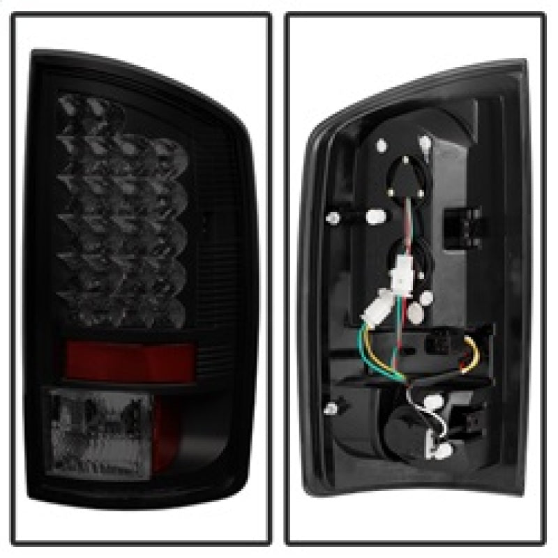 Spyder Dodge Ram 02-06 1500/Ram 2500/3500 03-06 LED Tail Light Black Smoke ALT-YD-DRAM02-LED-BSM - eliteracefab.com