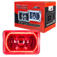 Load image into Gallery viewer, Oracle Pre-Installed Lights 4x6 IN. Sealed Beam - Red Halo - eliteracefab.com