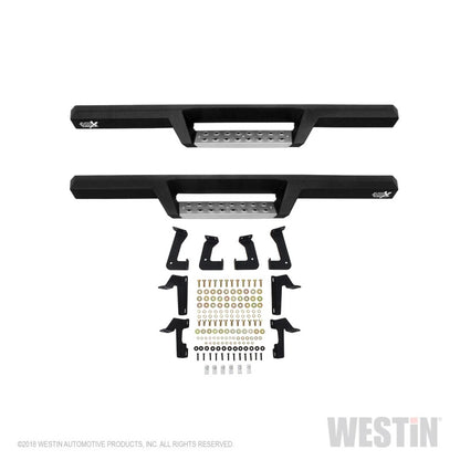 Westin 07-18 Jeep Wrangler JK 2dr. HDX Stainless Drop Nerf Step Bars - Tex. Blk