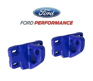 Ford Racing 2021+ Bronco Front Bumper Tow Hooks - Blue (Pair) - eliteracefab.com