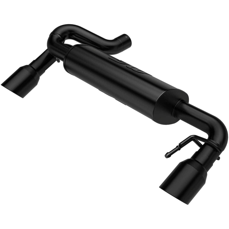 MagnaFlow 2021 Ford Bronco Street Series Axle-Back Exhaust w/ Dual Split Rear Style Exit- Black Tips - eliteracefab.com