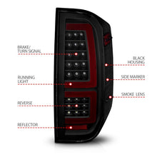 Load image into Gallery viewer, ANZO 2014-2021 Toyota Tundra LED Taillights Black Housing/Smoke Lens - eliteracefab.com