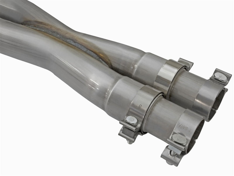 aFe Mach Force-Xp 3in CB Stainless Steel Dual Exhaust System w/Polished Tips 09-15 Cadillac CTS-V aFe